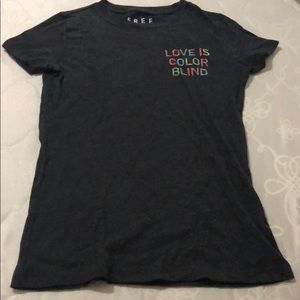 Gorgeous shirt that says love is color blind